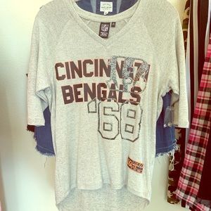 Cincinnati Bengals 3/4 sleeve shirt